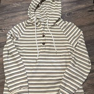 Striped Hooded Pullover
